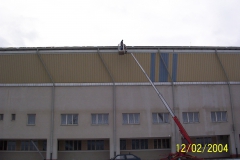 Allvány nélkül végzett munkák