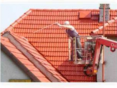 Vysokotlaký ochranný nástřik střešní krytiny ( Karlovarský kraj okres Karlovy Vary)