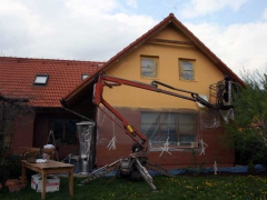 Změna kabátu rodinného domu ( Jihočeský kraj okres České Budějovice)