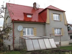 Stav po realizaci zakázky - Ochranný nátěr eternitové střechy domu ( Jihočeský kraj okres Strakonice)