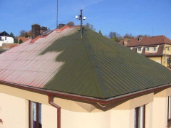 Renovace plechové ( hliníkové) střechy (Plzeňský kraj okres Rokycany)