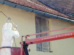 Aplikace silikonové fasádní barvy STO ( Jihočeský kraj okres Český Krumlov)