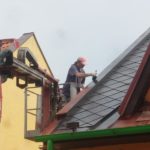 Nátěr klempířských prvků ( závětrných lišt, oplechování a úžlabí) a eternitové střechy ( Jihočeský kraj okres Strakonice)