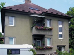 Nátěr fasády - stav před