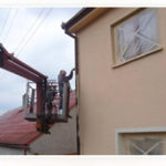 Malování svodů antikorozní barvou ( Středočeský kraj okres Praha-západ)